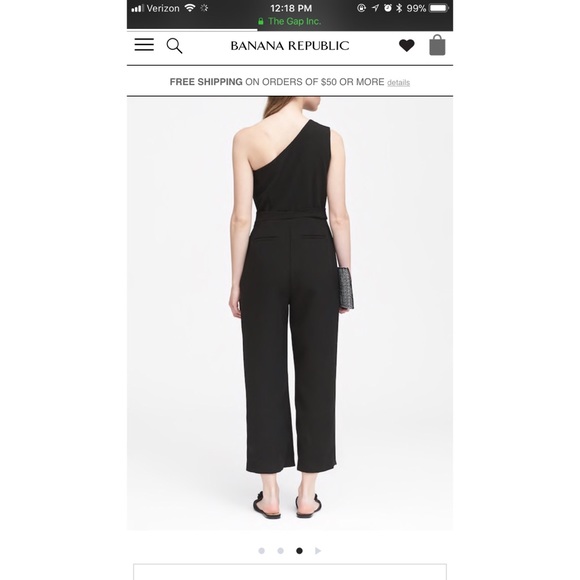 Cropped One-Shoulder Jumpsuit - Picture 2 of 3